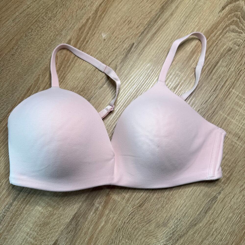 Wacoal How Perfect Wire Free Contour Bra 852189 light pink 36b comfort casual